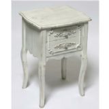 DISTRESSED SHABBY CHIC LOOK BEDSIDE LAMP TABLE