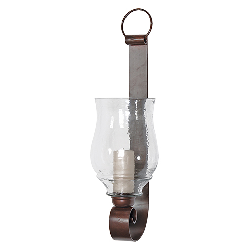 HANGING STRAP WALL SCONCE CANDLE HOLDER